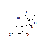 3-(4-氯-2-甲氧基苯基)-5-甲基异噁唑-4-甲酸