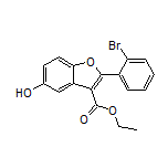 2-(2-溴苯基)-5-羟基苯并呋喃-3-甲酸乙酯