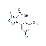 3-(3-溴-5-甲氧基苯基)-5-甲基异噁唑-4-甲酸