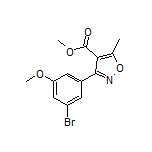 3-(3-溴-5-甲氧基苯基)-5-甲基异噁唑-4-甲酸甲酯