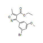 3-(3-溴-5-甲氧基苯基)-5-甲基异噁唑-4-甲酸乙酯