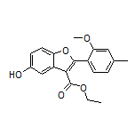 5-羟基-2-(2-甲氧基-4-甲基苯基)苯并呋喃-3-甲酸乙酯
