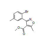 3-(2-溴-5-甲基苯基)-5-甲基异噁唑-4-甲酸甲酯