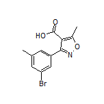 3-(3-溴-5-甲基苯基)-5-甲基异噁唑-4-甲酸