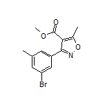 3-(3-溴-5-甲基苯基)-5-甲基异噁唑-4-甲酸甲酯