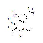 5-甲基-3-[2-硝基-4-(三氟甲基)苯基]异噁唑-4-甲酸乙酯