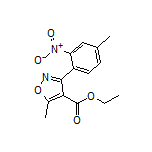 5-甲基-3-(4-甲基-2-硝基苯基)异噁唑-4-甲酸乙酯