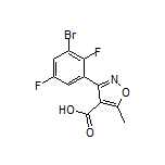 3-(3-溴-2,5-二氟苯基)-5-甲基异噁唑-4-甲酸