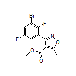 3-(3-溴-2,5-二氟苯基)-5-甲基异噁唑-4-甲酸甲酯