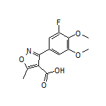 3-(3-氟-4,5-二甲氧基苯基)-5-甲基异噁唑-4-甲酸