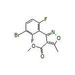 3-(3-溴-2,6-二氟苯基)-5-甲基异噁唑-4-甲酸甲酯