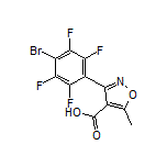 3-(4-溴-2,3,5,6-四氟苯基)-5-甲基异噁唑-4-甲酸
