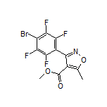3-(4-溴-2,3,5,6-四氟苯基)-5-甲基异噁唑-4-甲酸甲酯