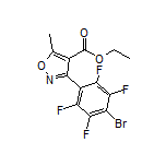 3-(4-溴-2,3,5,6-四氟苯基)-5-甲基异噁唑-4-甲酸乙酯
