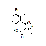 3-(3-溴-2-甲基苯基)-5-甲基异噁唑-4-甲酸