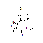 3-(3-溴-2-甲基苯基)-5-甲基异噁唑-4-甲酸乙酯