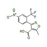 5-甲基-3-[4-硝基-2-(三氟甲基)苯基]异噁唑-4-甲酸