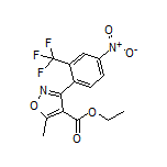 5-甲基-3-[4-硝基-2-(三氟甲基)苯基]异噁唑-4-甲酸乙酯