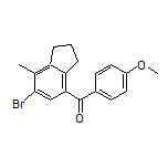 (6-溴-7-甲基-4-茚满基)(4-甲氧基苯基)甲酮