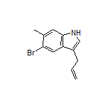 3-烯丙基-5-溴-6-甲基-1H-吲哚