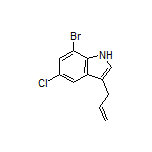 3-烯丙基-7-溴-5-氯-1H-吲哚