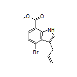 3-烯丙基-4-溴-1H-吲哚-7-甲酸甲酯