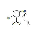 3-烯丙基-5-溴-1H-吲哚-4-甲酸甲酯