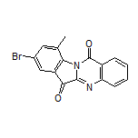 8-溴-10-甲基吲哚并[2,1-b]喹唑啉-6,12-二酮