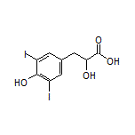 2-羟基-3-(4-羟基-3,5-二碘苯基)丙酸