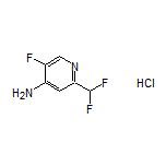 2-(二氟甲基)-5-氟吡啶-4-胺盐酸盐