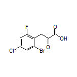 3-(2-溴-4-氯-6-氟苯基)-2-氧代丙酸