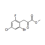 3-(2-溴-4-氯-6-氟苯基)-2-氧代丙酸甲酯