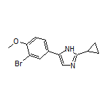 5-(3-溴-4-甲氧基苯基)-2-环丙基-1H-咪唑