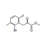3-(2-溴-6-氟-3-甲基苯基)-2-氧代丙酸甲酯