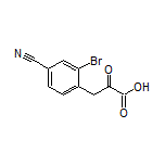 3-(2-溴-4-氰基苯基)-2-氧代丙酸