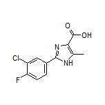 2-(3-氯-4-氟苯基)-5-甲基-1H-咪唑-4-甲酸