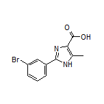 2-(3-溴苯基)-5-甲基-1H-咪唑-4-甲酸