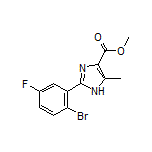 2-(2-溴-5-氟苯基)-5-甲基-1H-咪唑-4-甲酸甲酯
