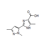2-(1,3-二甲基-5-吡唑基)-5-甲基-1H-咪唑-4-甲酸