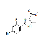 2-(4-溴-2-氟苯基)-5-甲基-1H-咪唑-4-甲酸甲酯