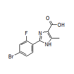 2-(4-溴-2-氟苯基)-5-甲基-1H-咪唑-4-甲酸