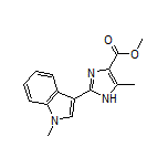 5-甲基-2-(1-甲基-3-吲哚基)-1H-咪唑-4-甲酸甲酯