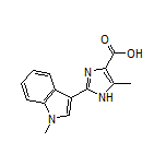 5-甲基-2-(1-甲基-3-吲哚基)-1H-咪唑-4-甲酸