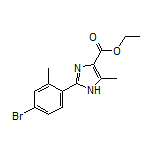 2-(4-溴-2-甲基苯基)-5-甲基-1H-咪唑-4-甲酸乙酯