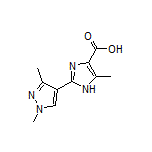 2-(1,3-二甲基-4-吡唑基)-5-甲基-1H-咪唑-4-甲酸