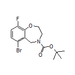 4-Boc-6-溴-9-氟-2,3,4,5-四氢苯并[f][1,4]氧氮杂环庚烷