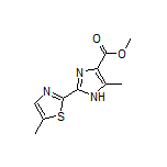 5-甲基-2-(5-甲基-2-噻唑基)-1H-咪唑-4-甲酸甲酯