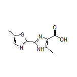 5-甲基-2-(5-甲基-2-噻唑基)-1H-咪唑-4-甲酸
