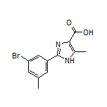 2-(3-溴-5-甲基苯基)-5-甲基-1H-咪唑-4-甲酸