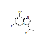 3-乙酰基-8-溴-6-碘咪唑并[1,2-a]吡啶